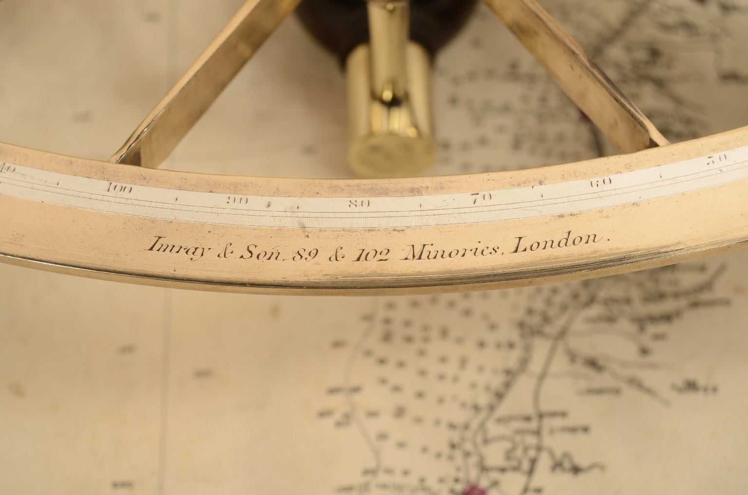 Nautical antiques/8070-Antique Sextant