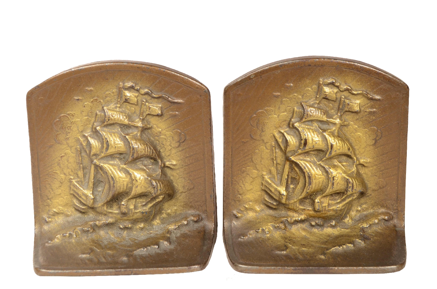 Antiquariato nautico/8118-Coppia Fermalibri