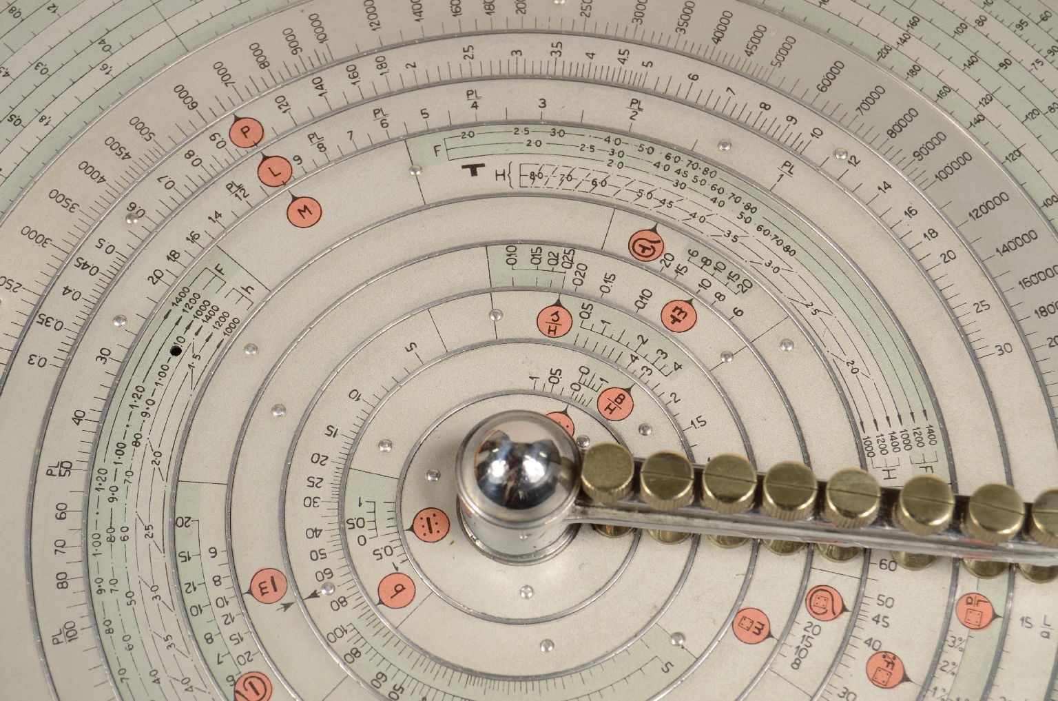 Antique measuring instruments/8125-Logarithmic Slide Rule