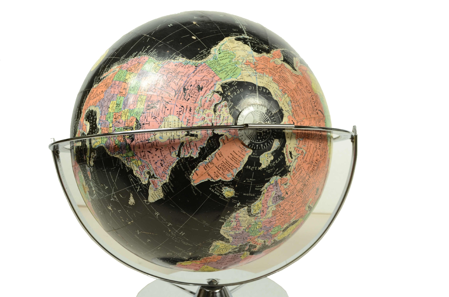 Globi-mappamondi antichi/8148-Globo Terrestre Nero