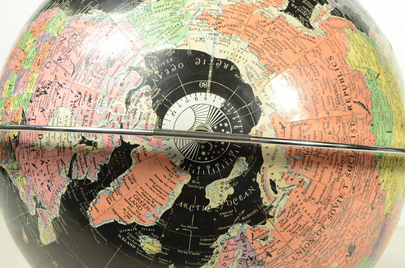 Globi-mappamondi antichi/8148-Globo Terrestre Nero