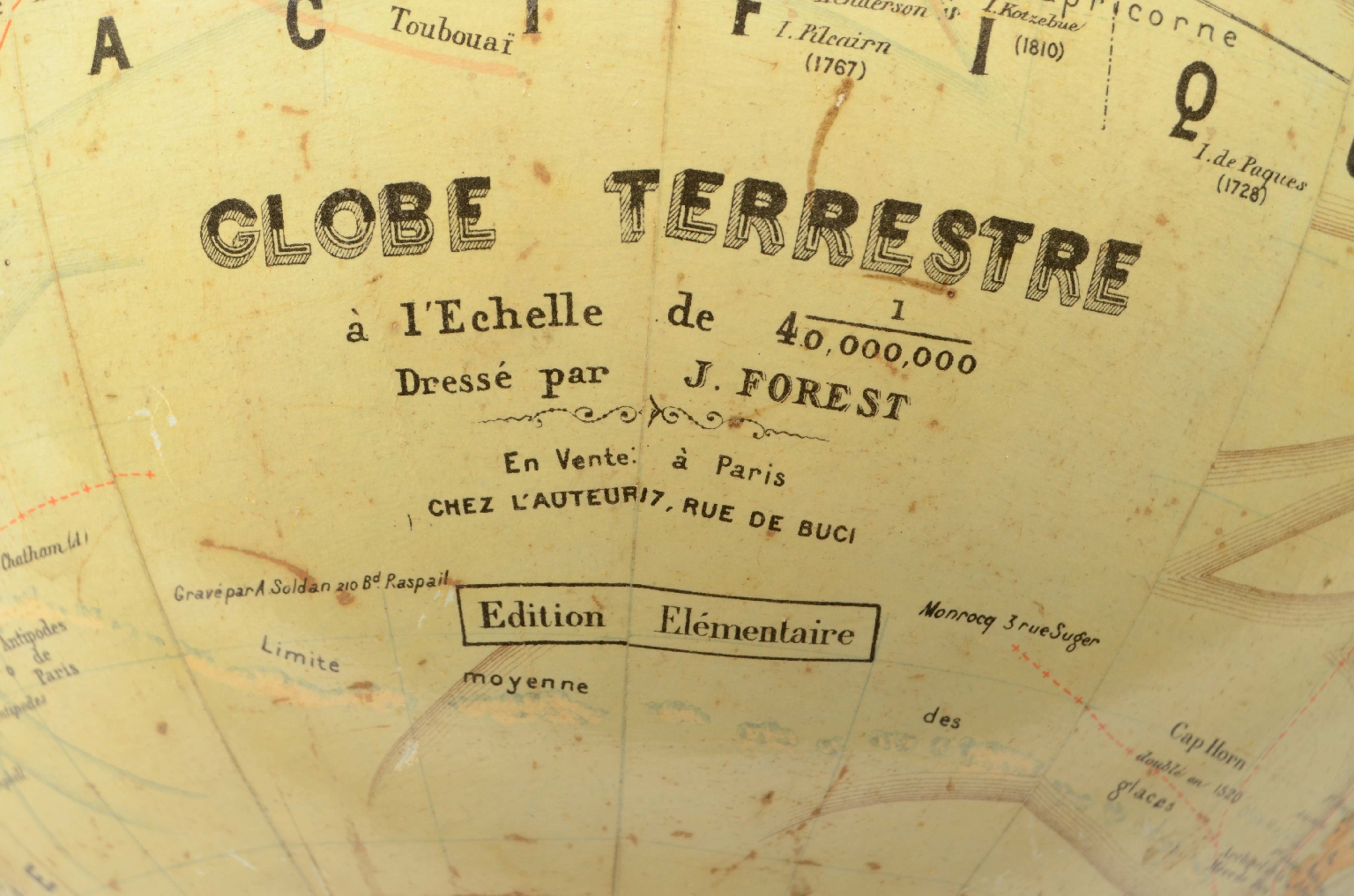 Globi-mappamondi antichi/8190-Globo Terrestre