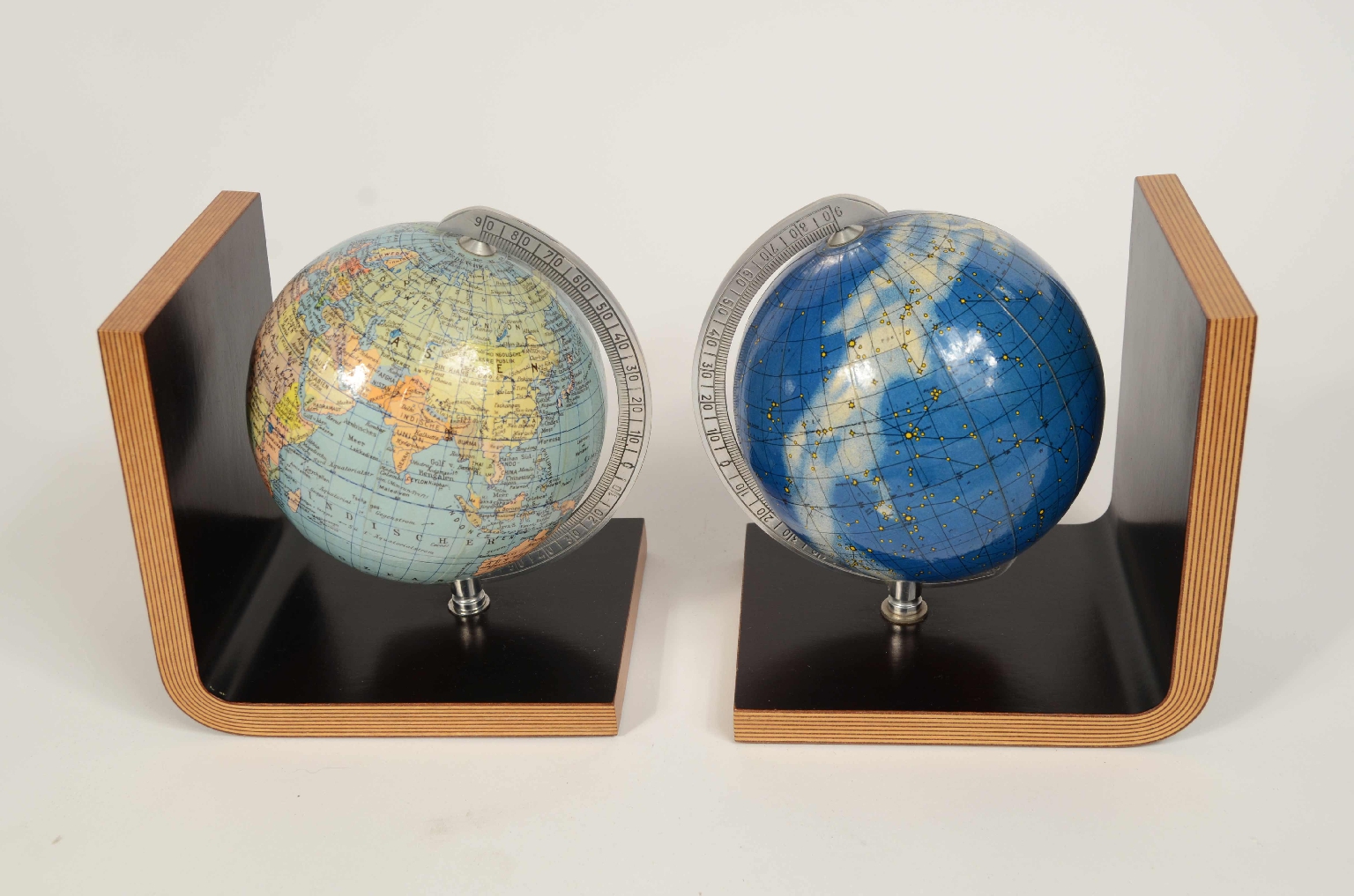 Antique globes-world maps/8206-Pair Bookend