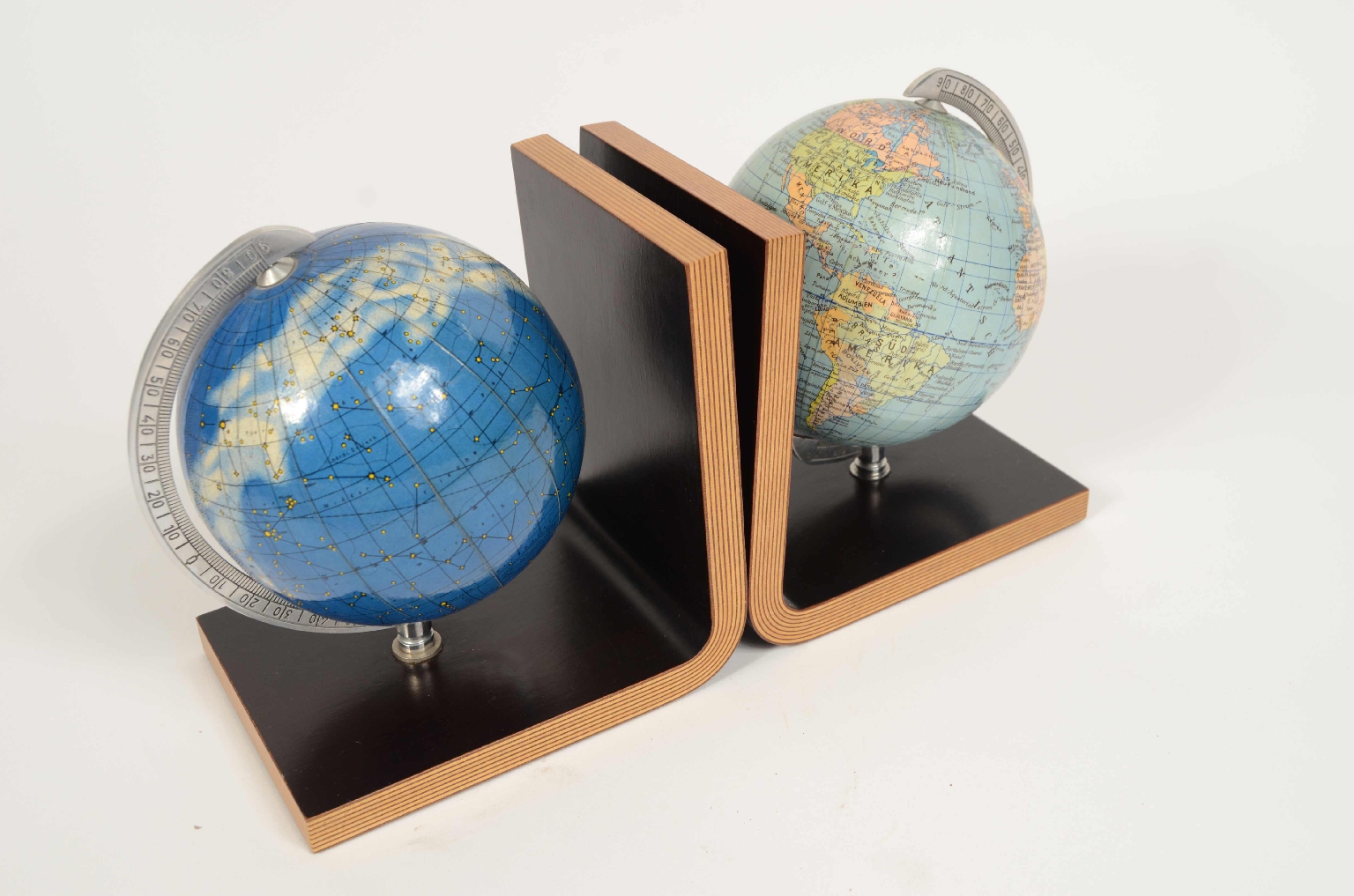 Antique globes-world maps/8206-Pair Bookend