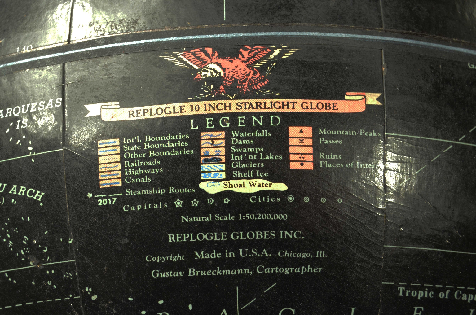 Antique globes-world maps/8382-Terrestrial Globe