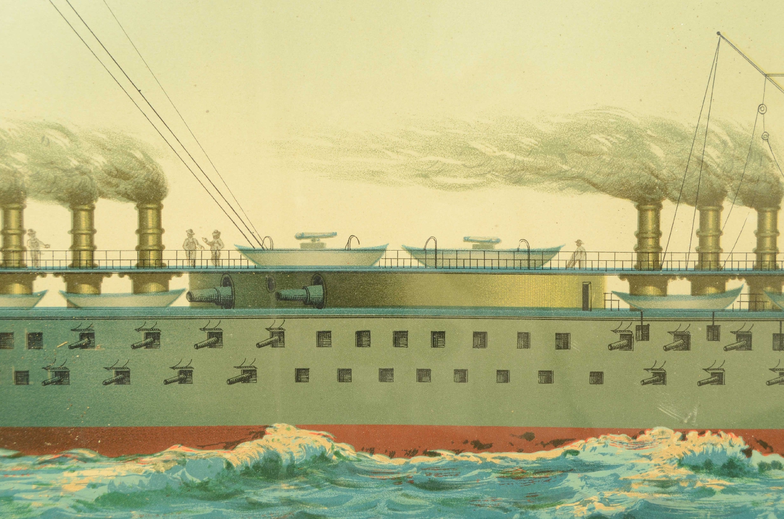 Nautical antiques/8422-Lepanto Lithograph