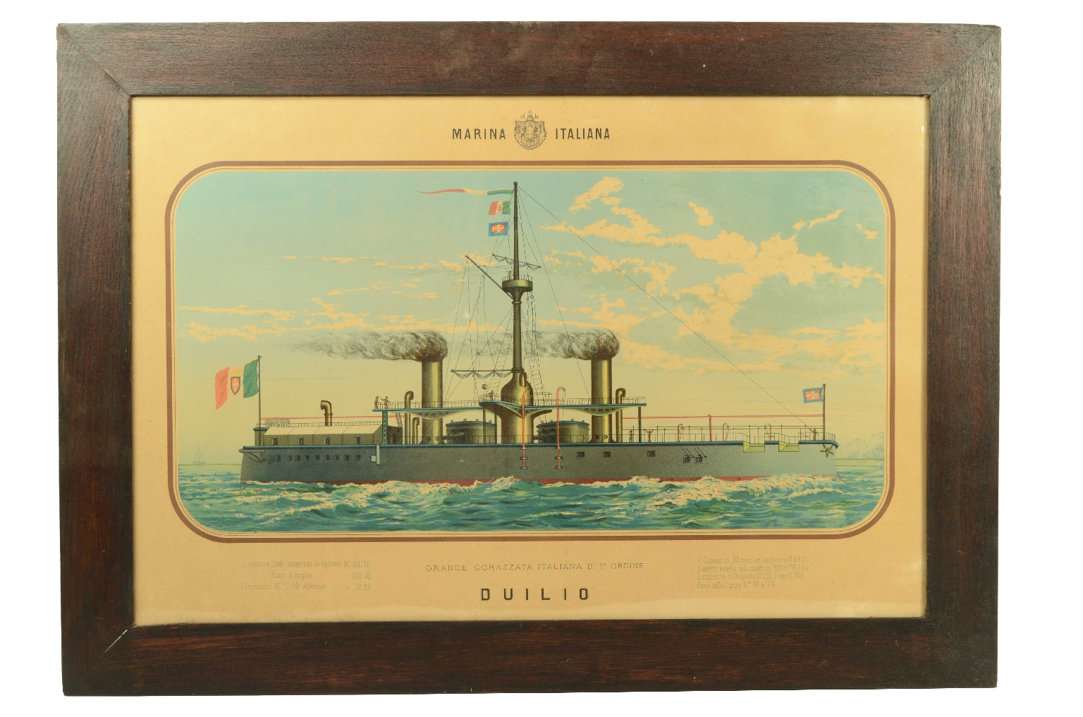 Nautical antiques/8422a-Duilio Lithograph