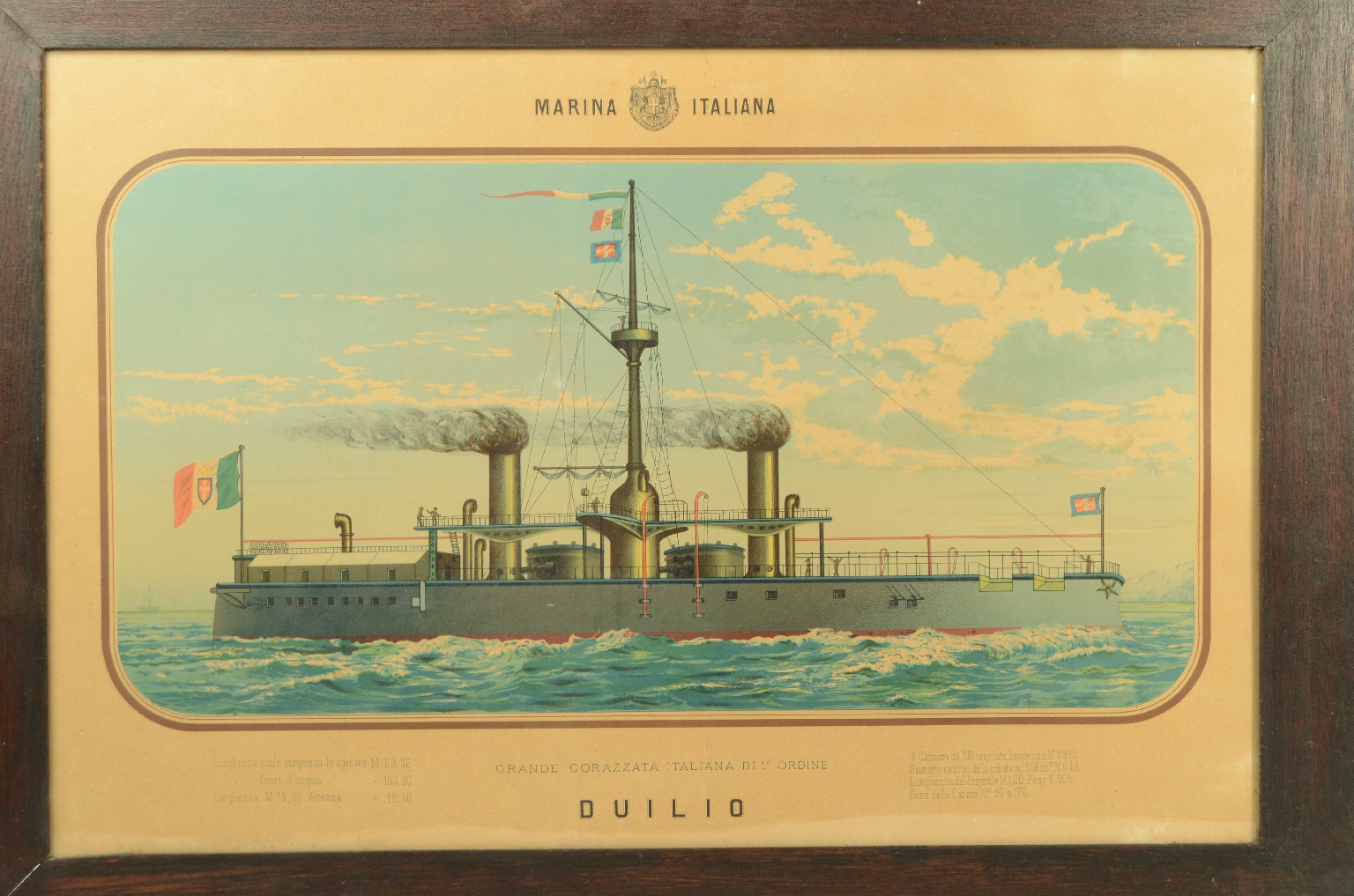 Nautical antiques/8422a-Duilio Lithograph
