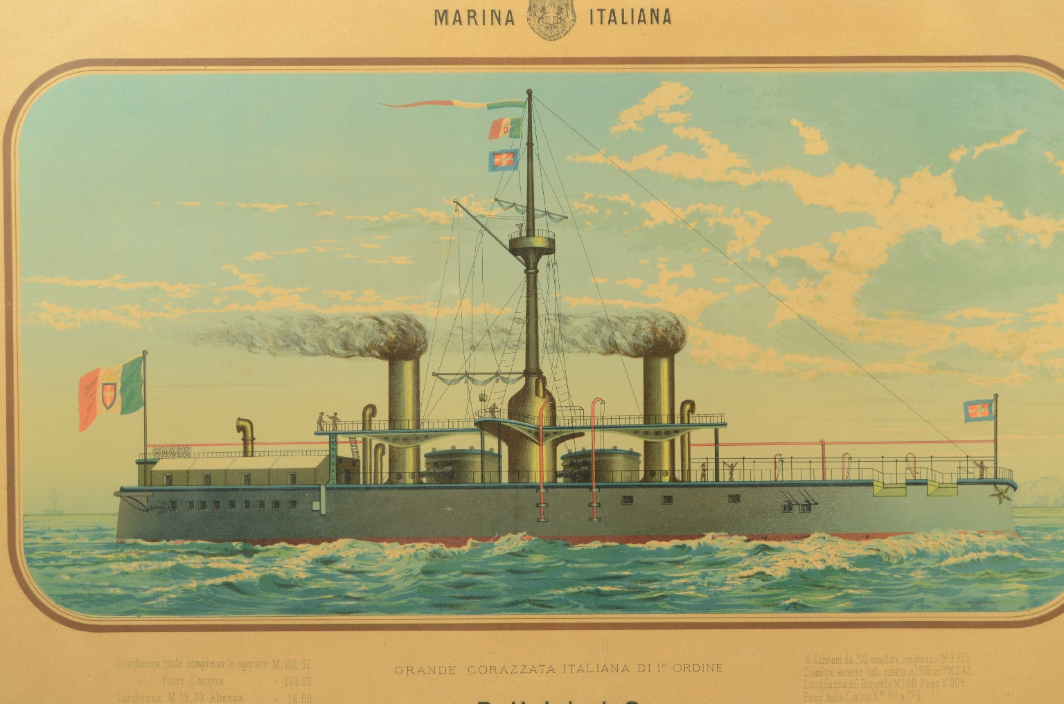 Nautical antiques/8422a-Duilio Lithograph