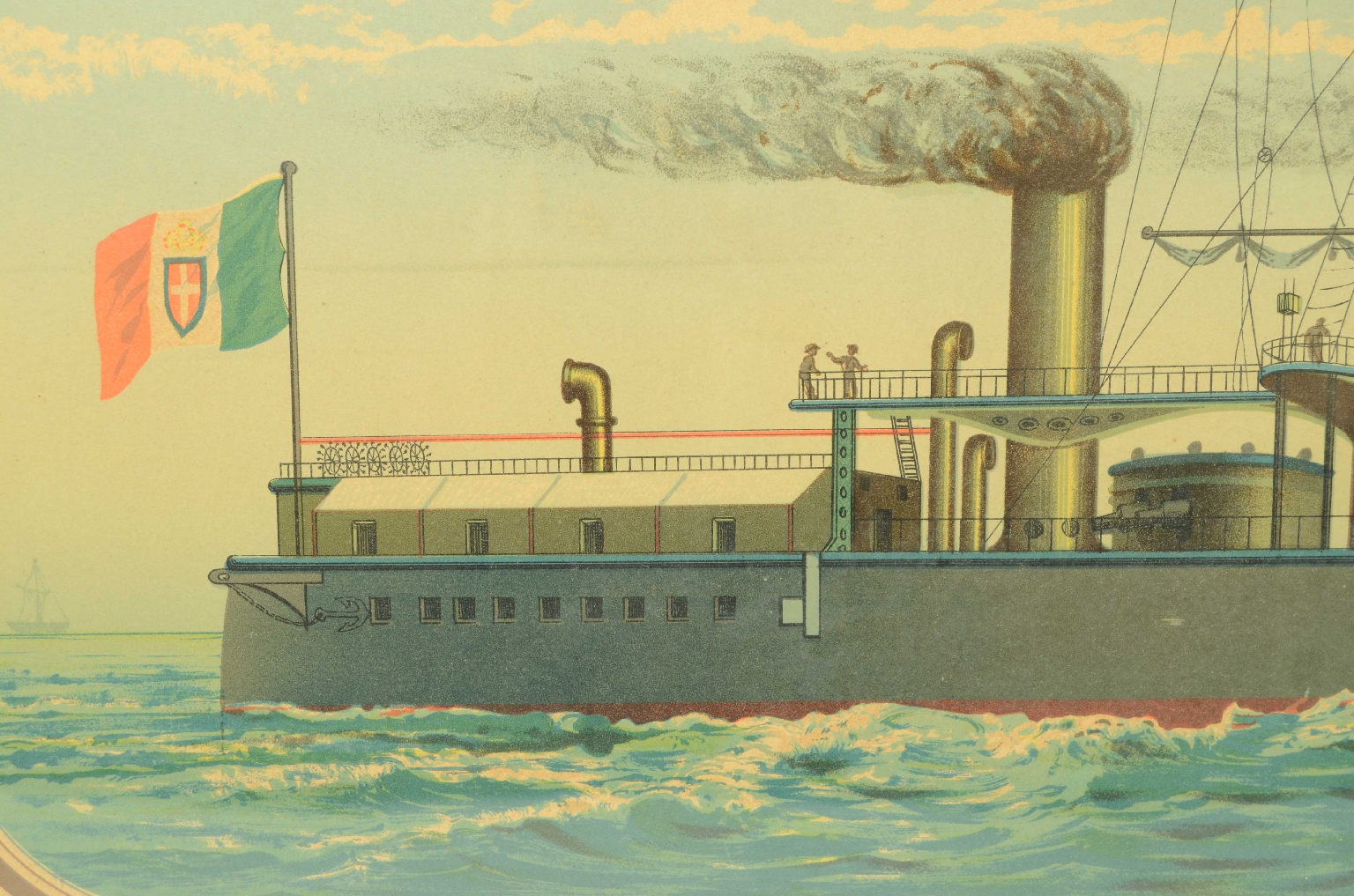 Nautical antiques/8422a-Duilio Lithograph