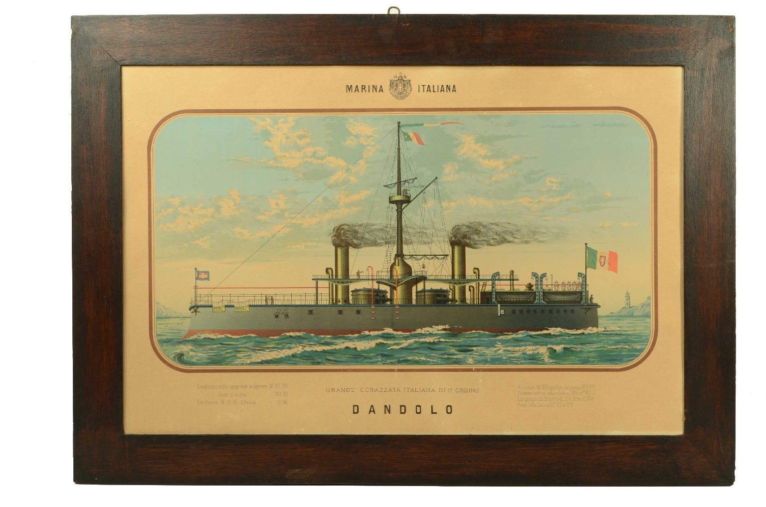 Nautical antiques/8423-Dandolo Lithograph