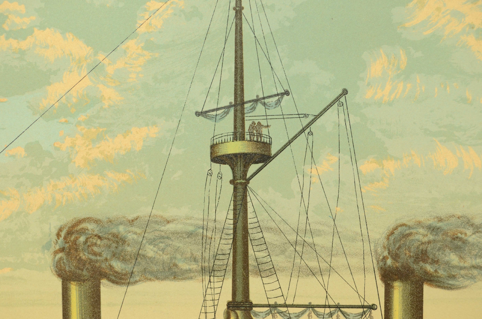 Nautical antiques/8423-Dandolo Lithograph