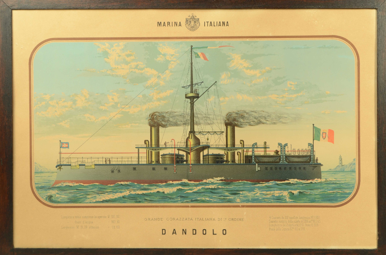 Nautical antiques/8423-Dandolo Lithograph