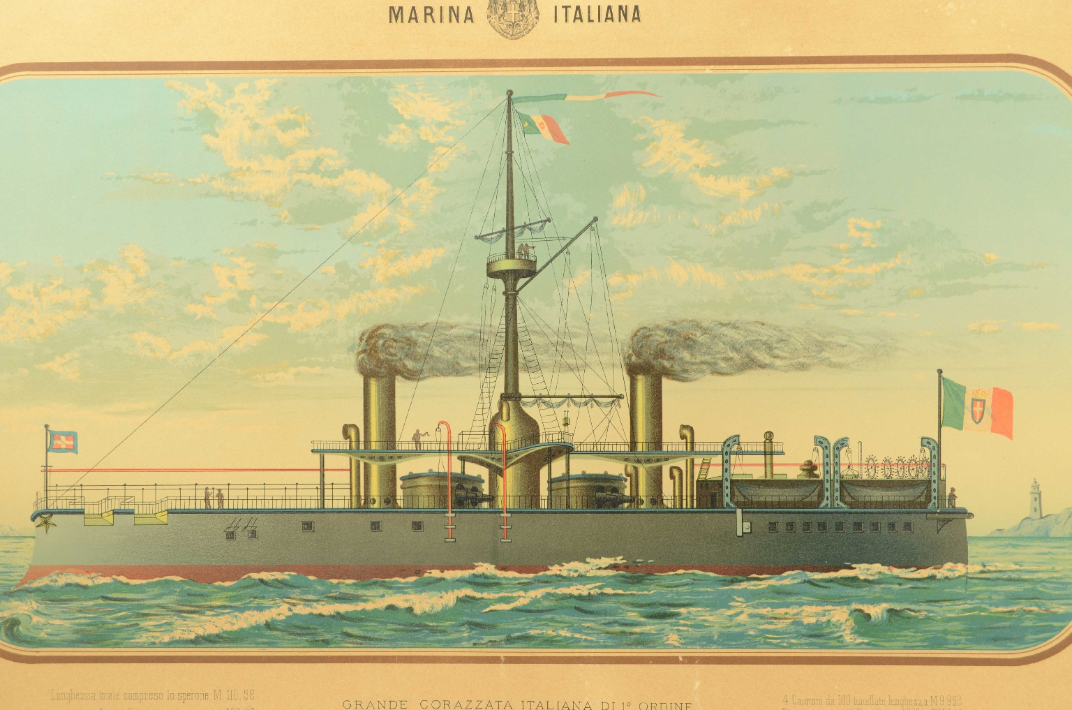 Nautical antiques/8423-Dandolo Lithograph