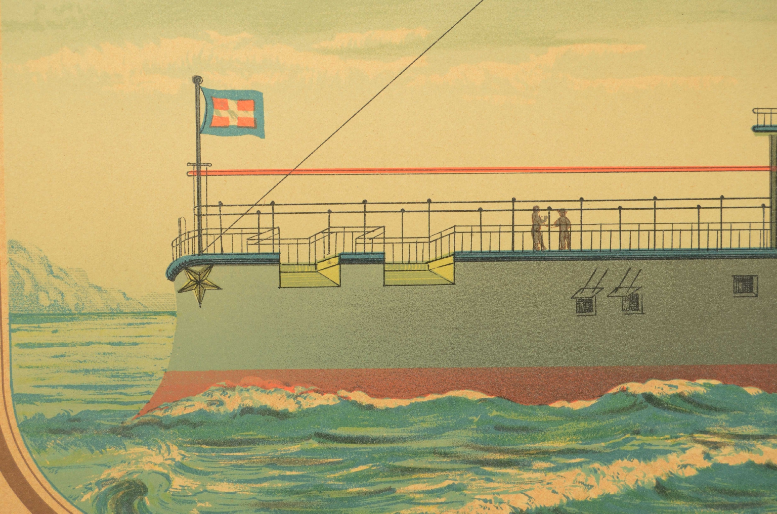 Nautical antiques/8423-Dandolo Lithograph