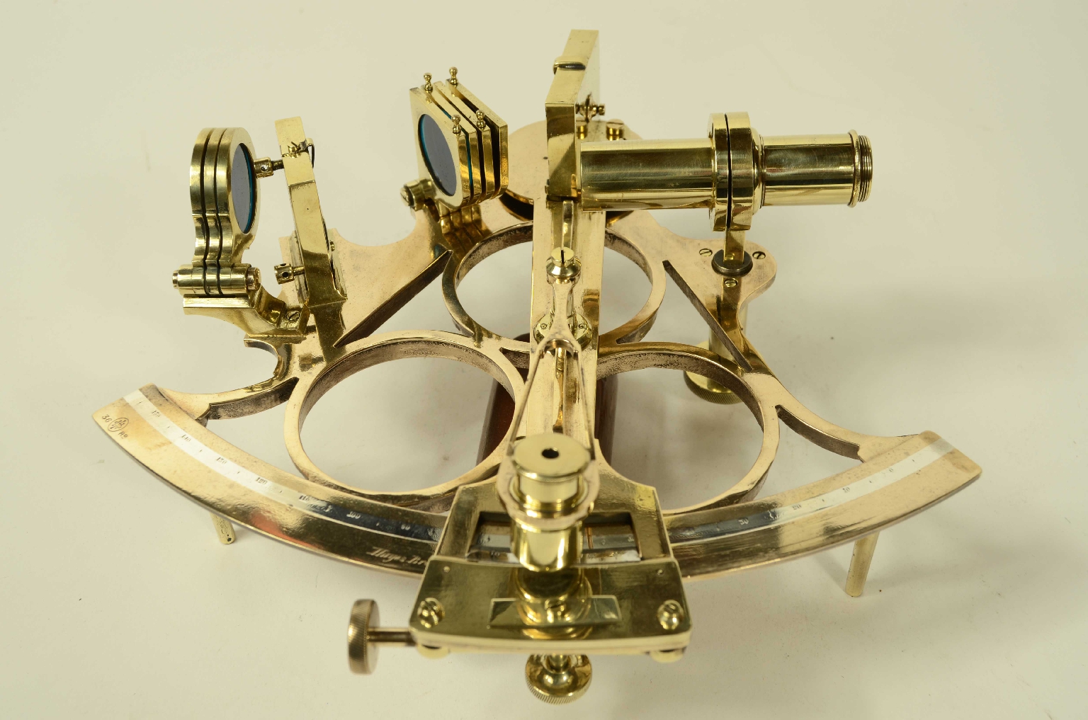 Antiquariato nautico/8452-Sestante in Ottone