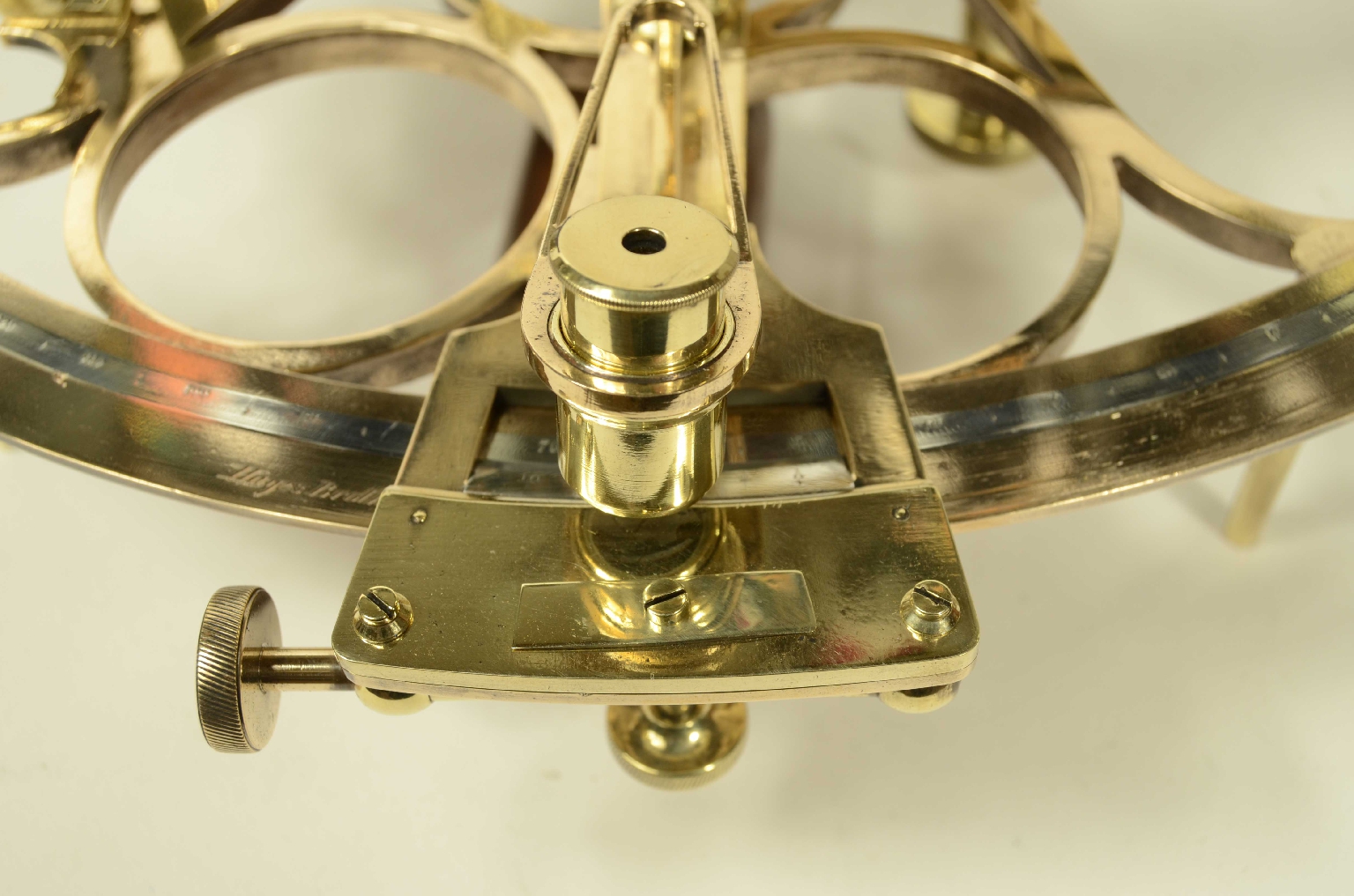Antiquariato nautico/8452-Sestante in Ottone
