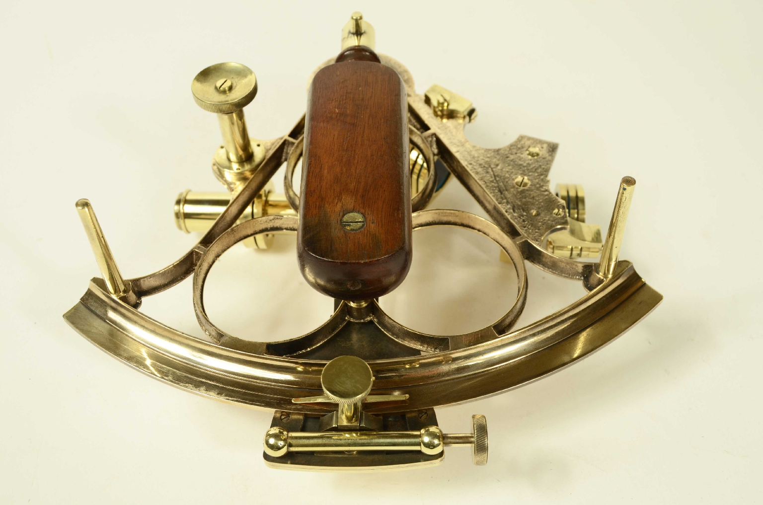 Antiquariato nautico/8452-Sestante in Ottone