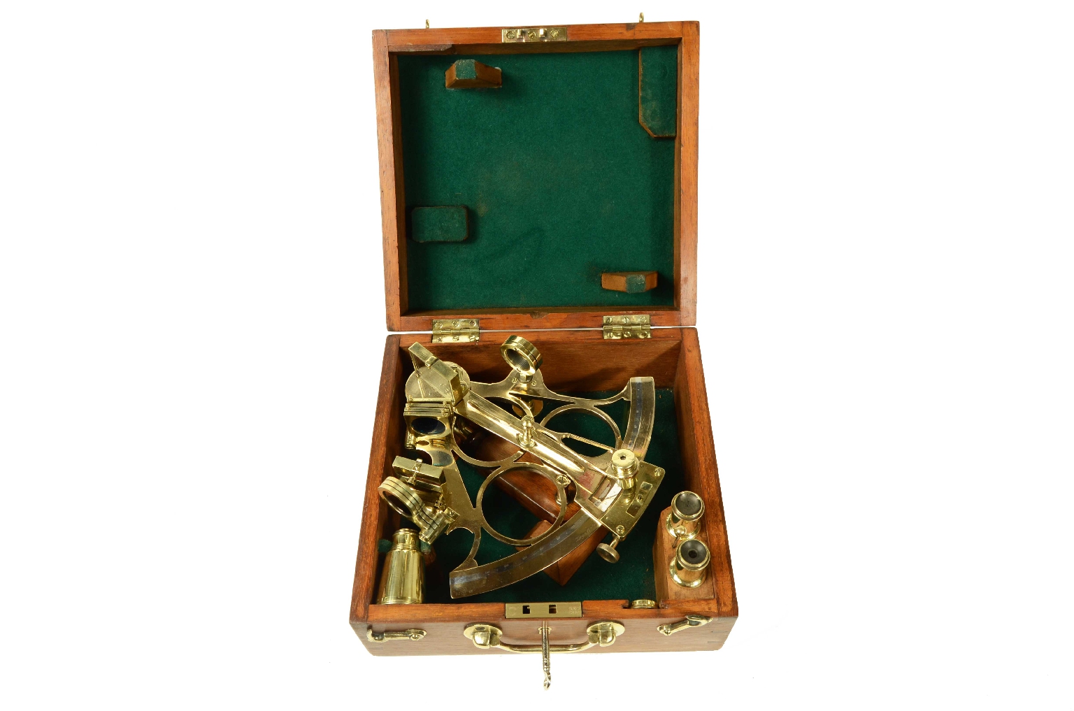 Antiquariato nautico/8452-Sestante in Ottone
