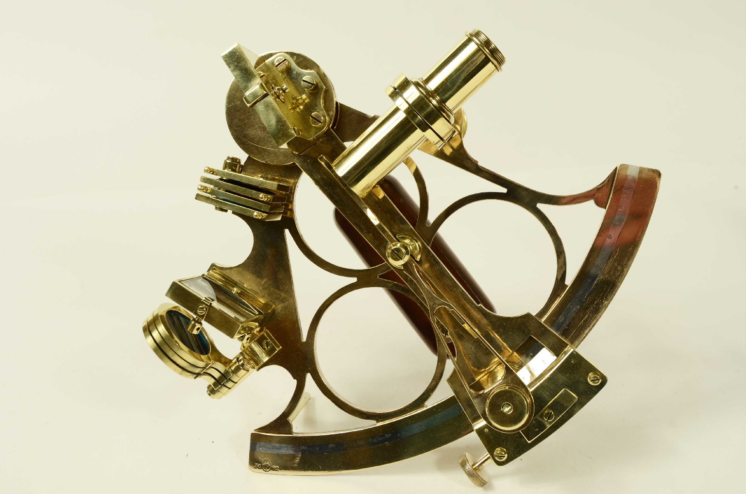 Antiquariato nautico/8452-Sestante in Ottone