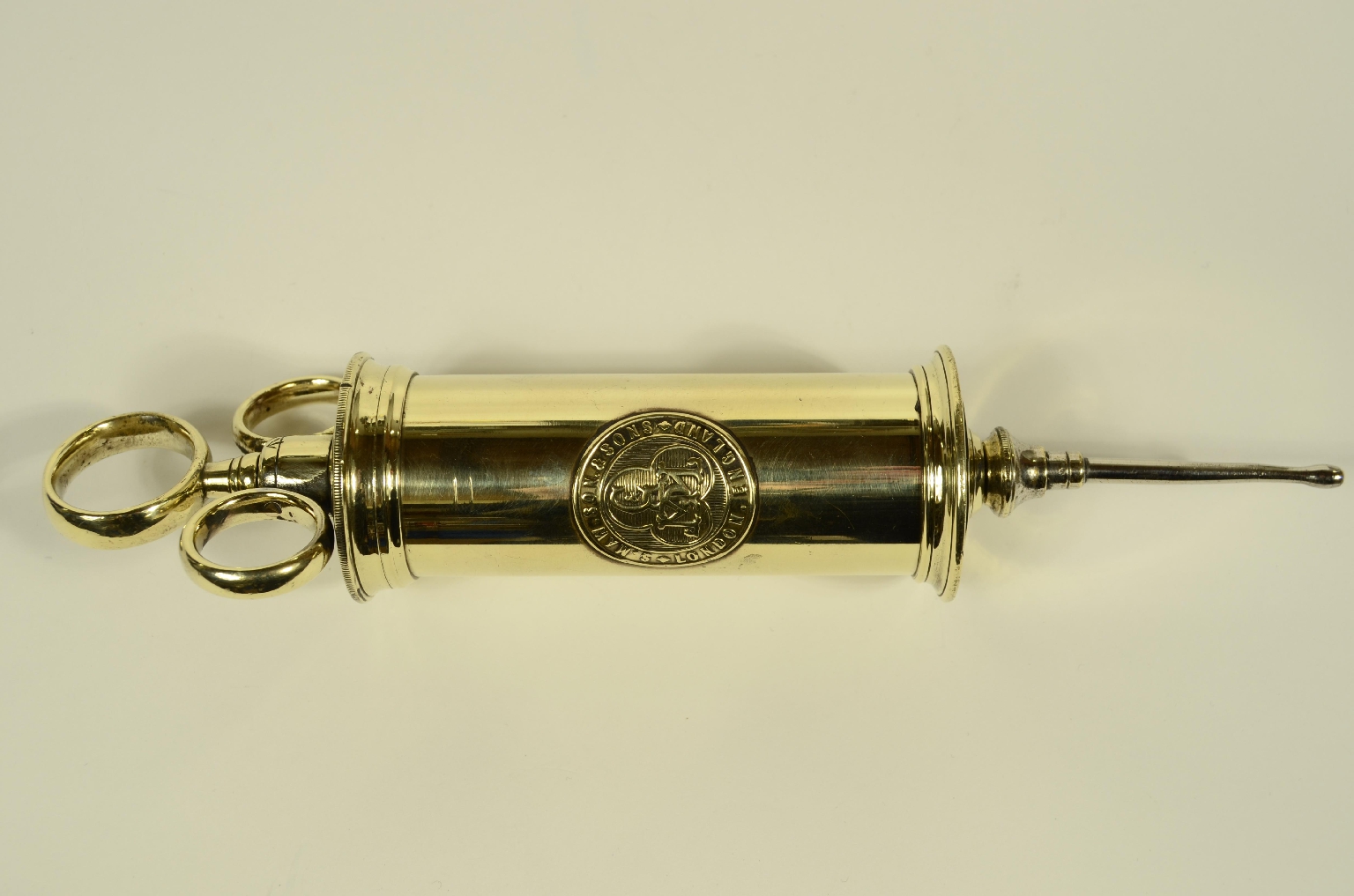 Strumenti medici d'epoca/8460-Siringa Ottone