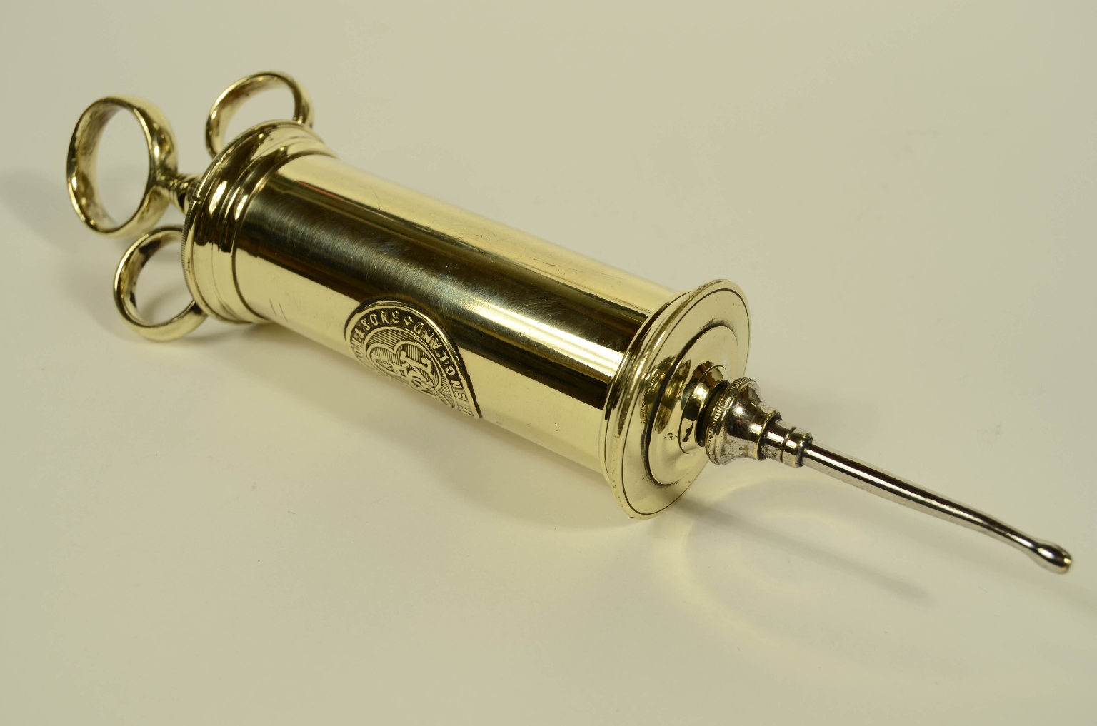 Strumenti medici d'epoca/8460-Siringa Ottone