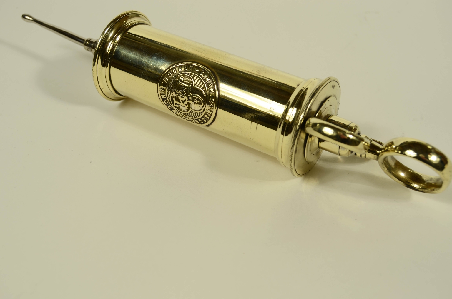 Strumenti medici d'epoca/8460-Siringa Ottone