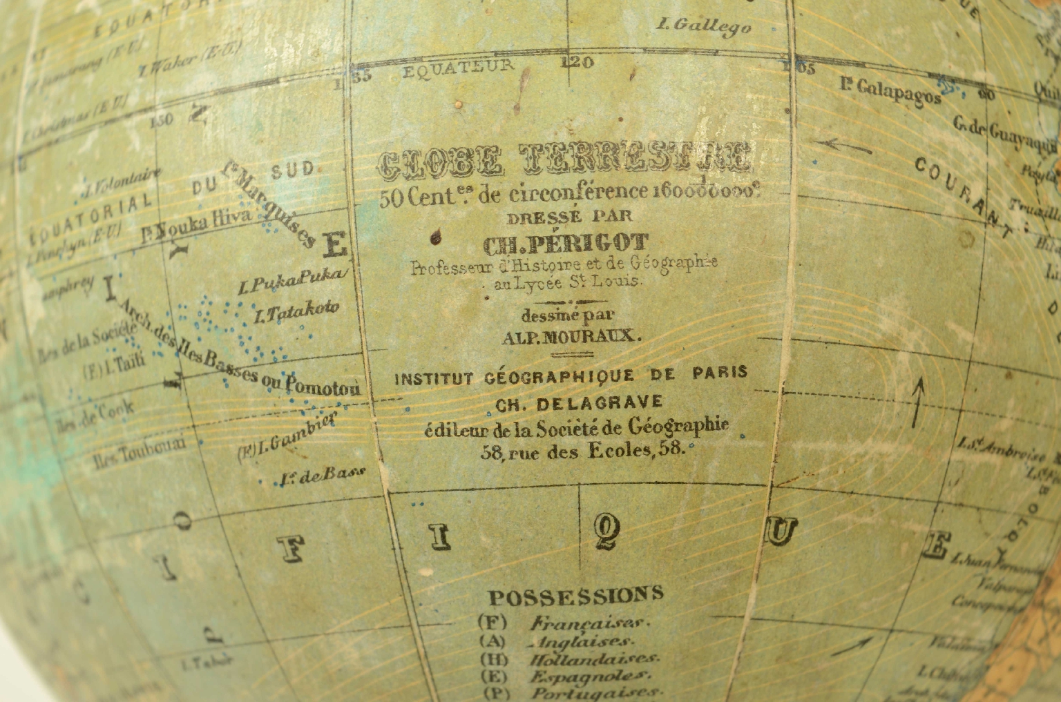 Antique globes-world maps/8624-Terrestrial Globe