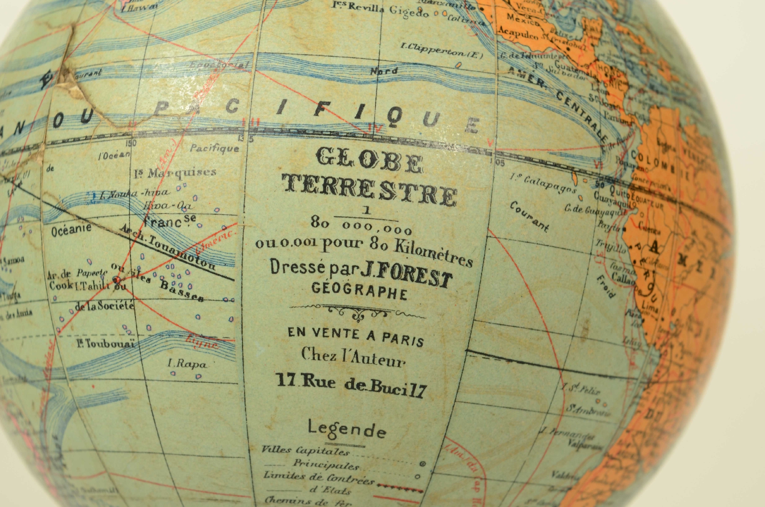 Antique globes-world maps/8625-Terrestrial Globe