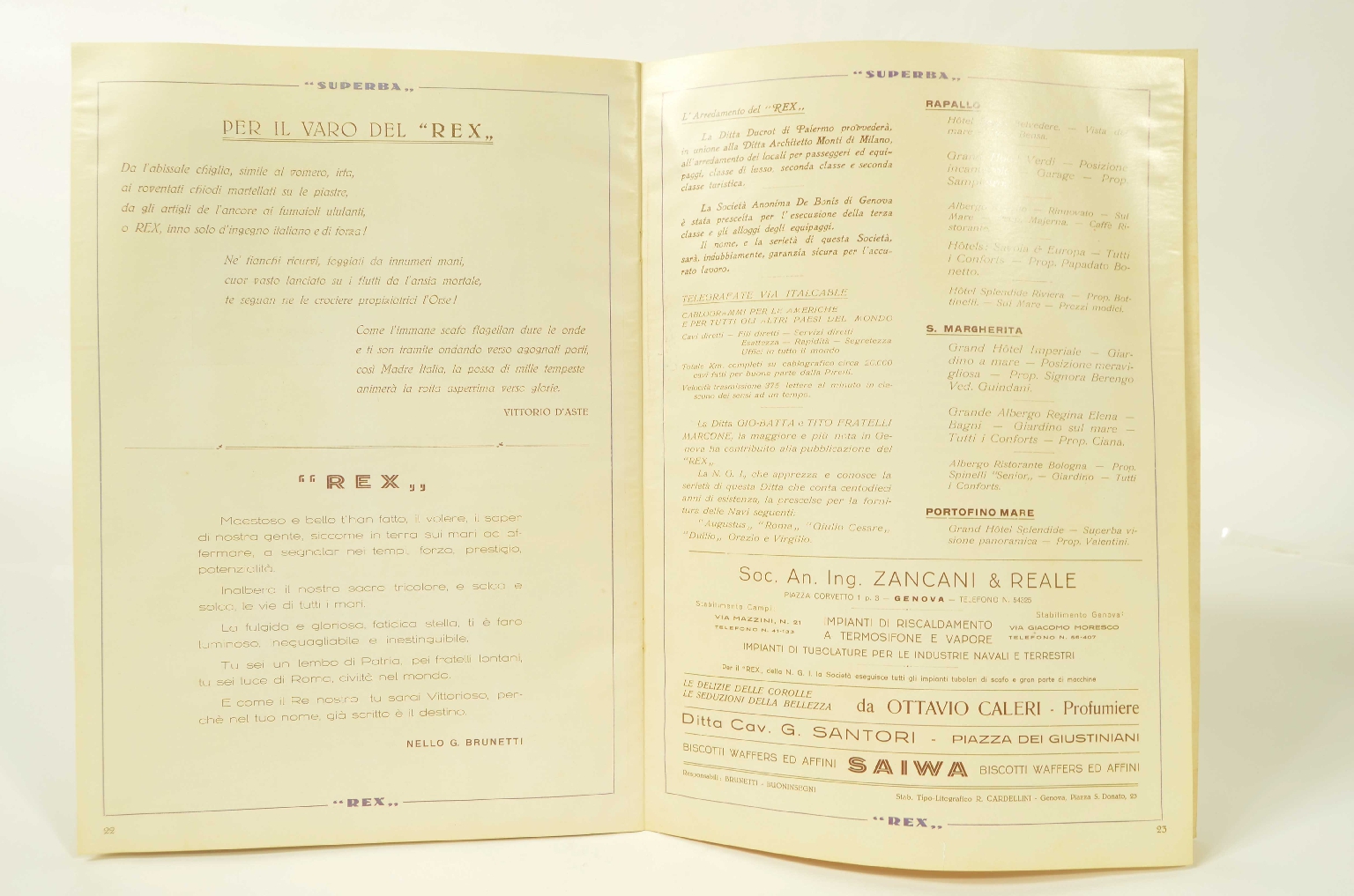 Transatlantico REX/R16-REX SUPERBA Rivista