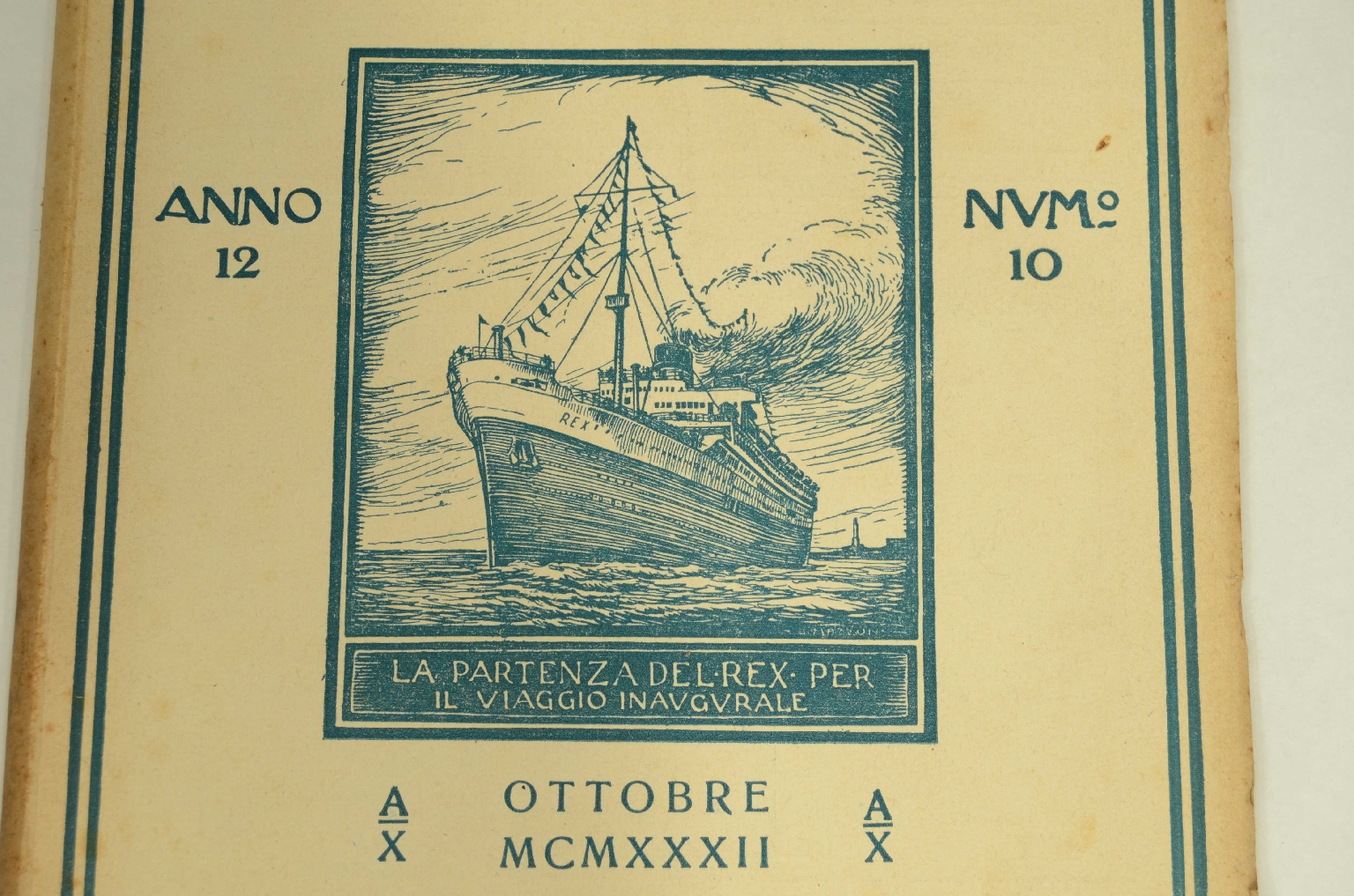 Transatlantico REX/R166-Rivista Municipale Genova