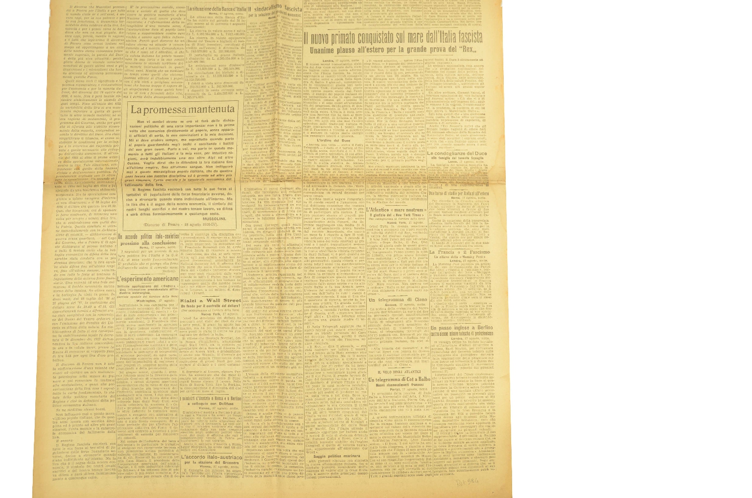 Transatlantico REX/R191-Corriere Della Sera 1933