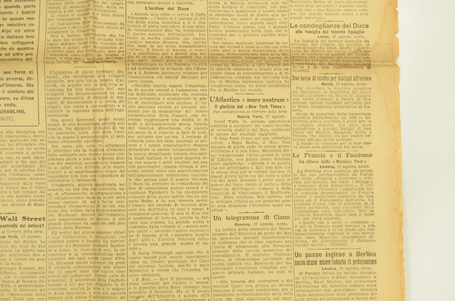 Transatlantico REX/R191-Corriere Della Sera 1933