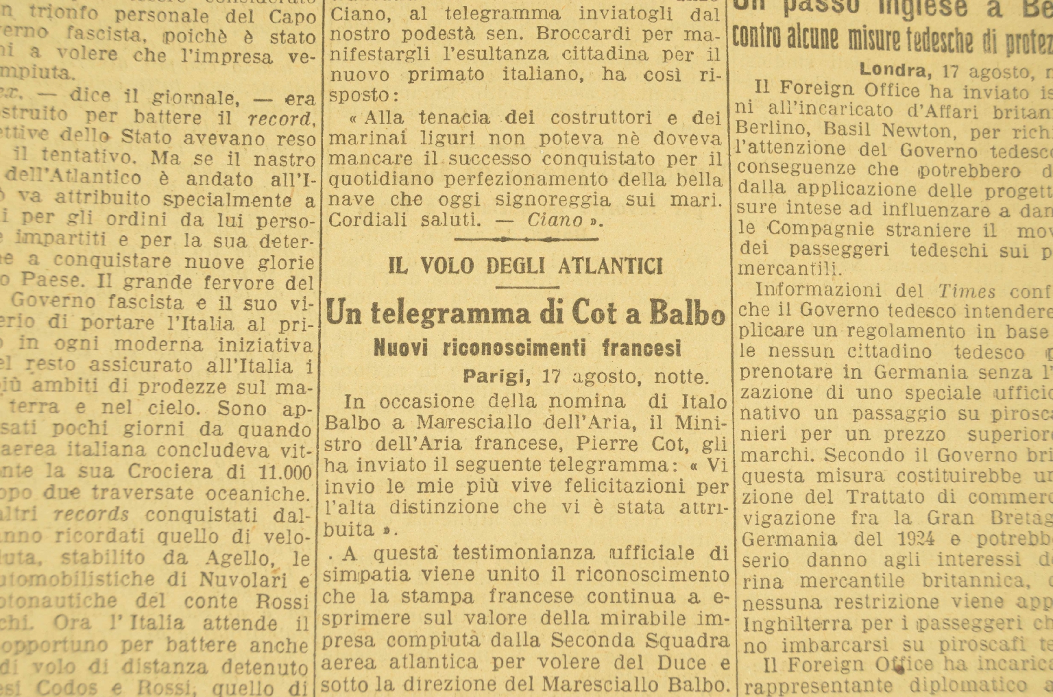 Transatlantico REX/R191-Corriere Della Sera 1933