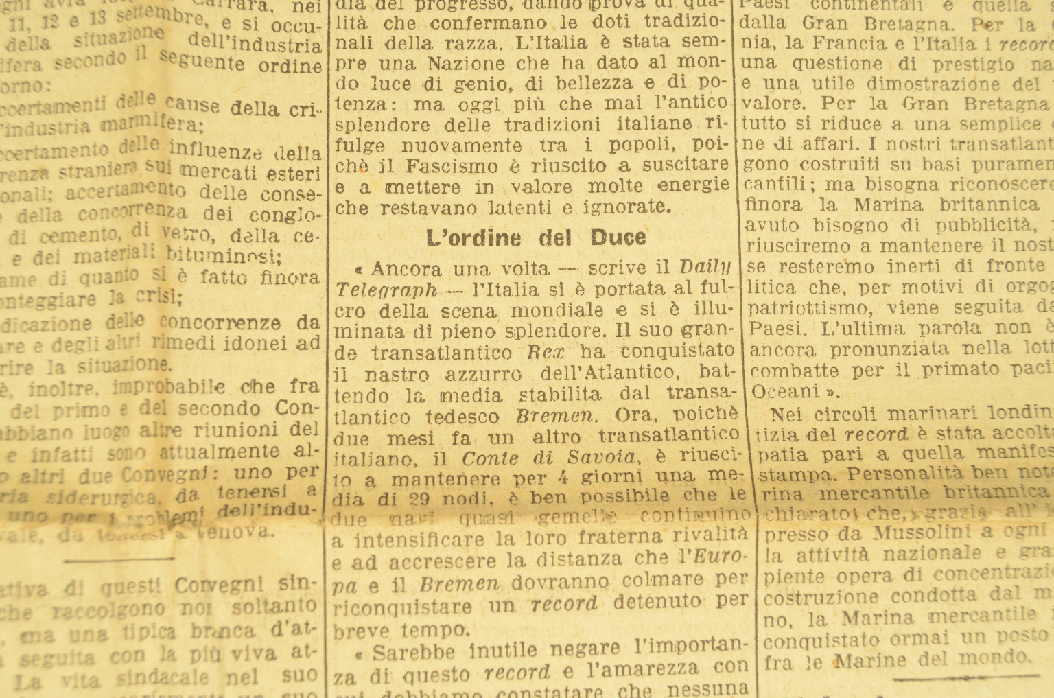 Transatlantico REX/R191-Corriere Della Sera 1933