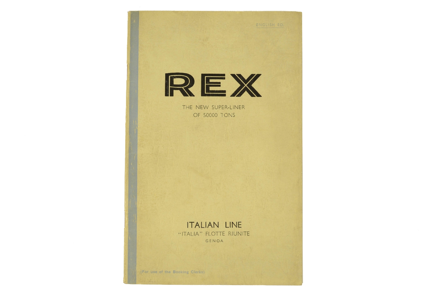 Transatlantico REX/R279-Libretto info REX