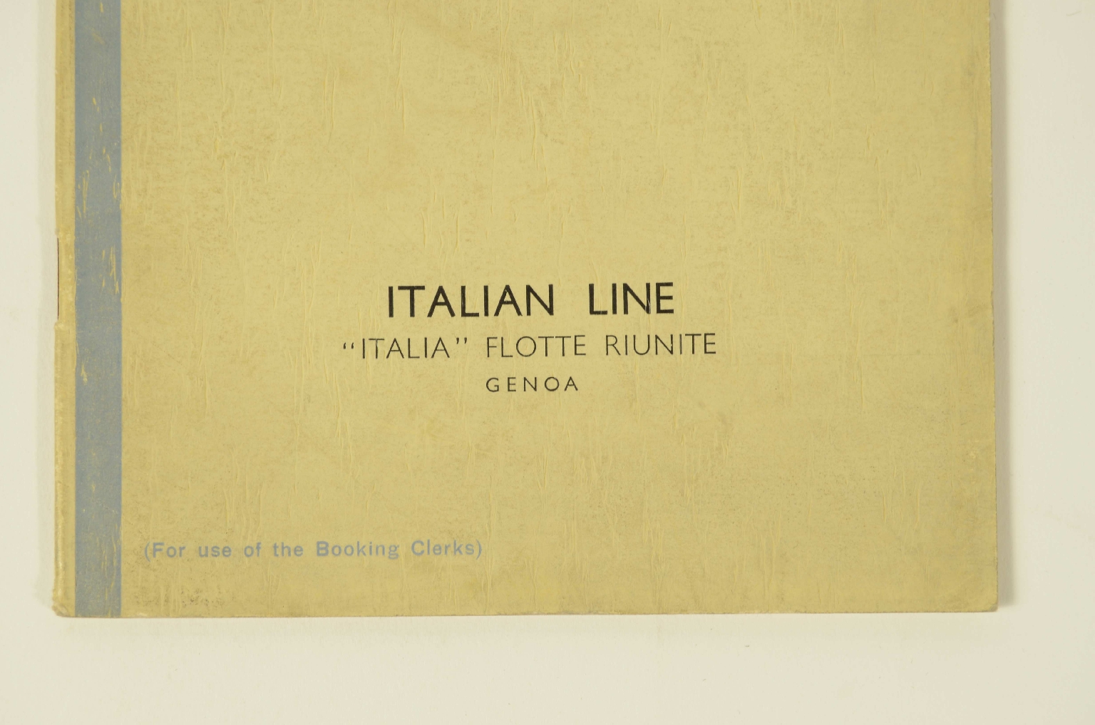 Transatlantico REX/R279-Libretto info REX