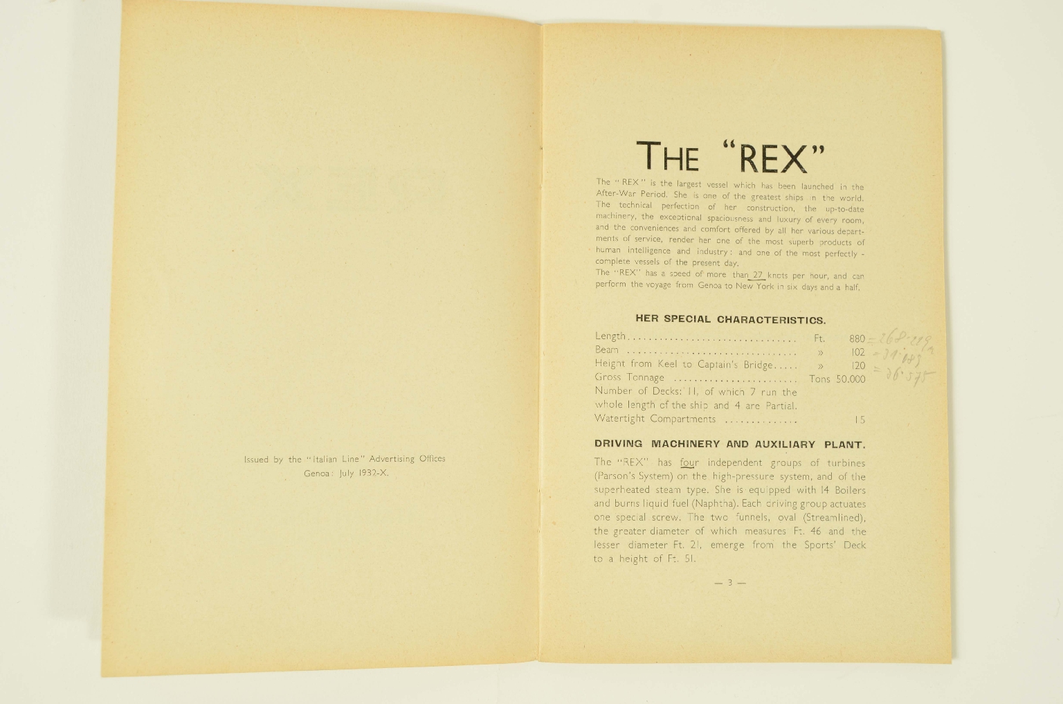 SS REX/R279-Information Booklet