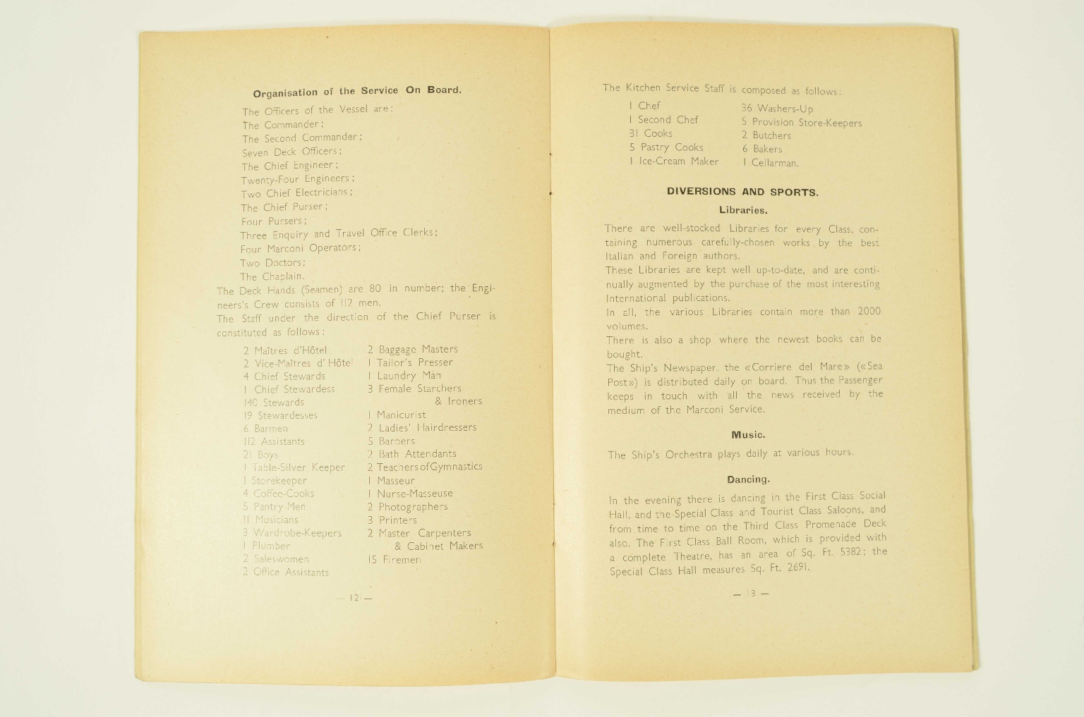 Transatlantico REX/R279-Libretto info REX