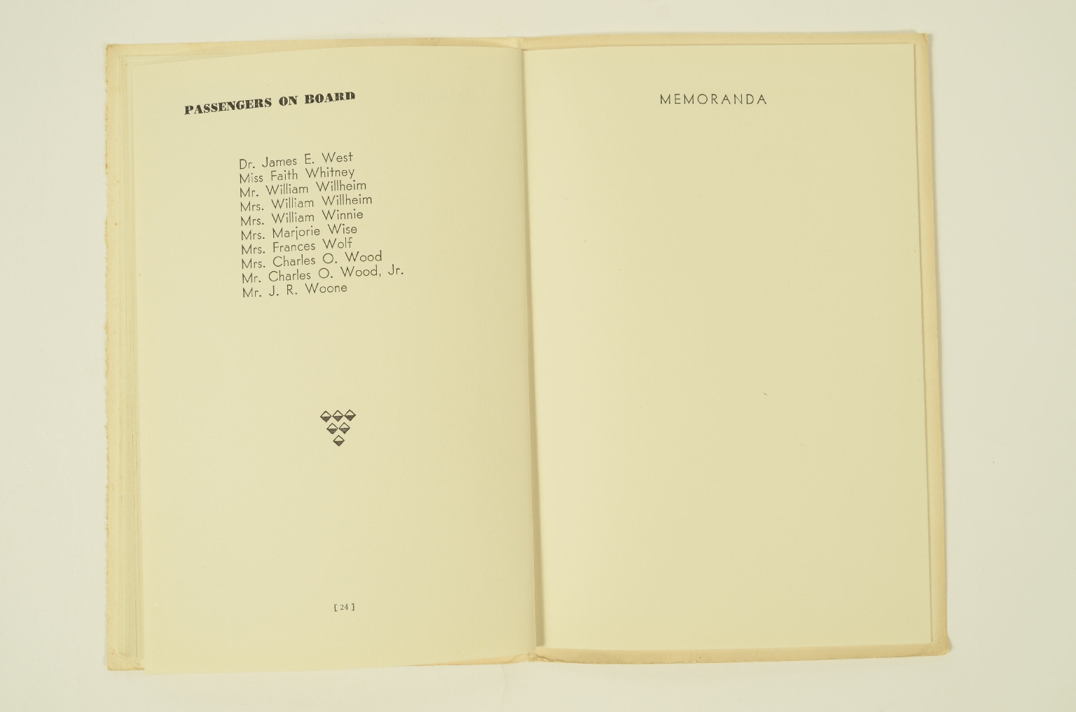 SS REX/R300-Passenger List