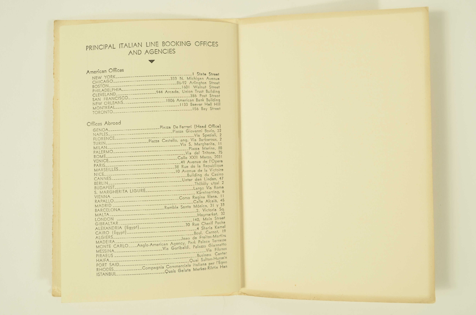 SS REX/R300-Passenger List