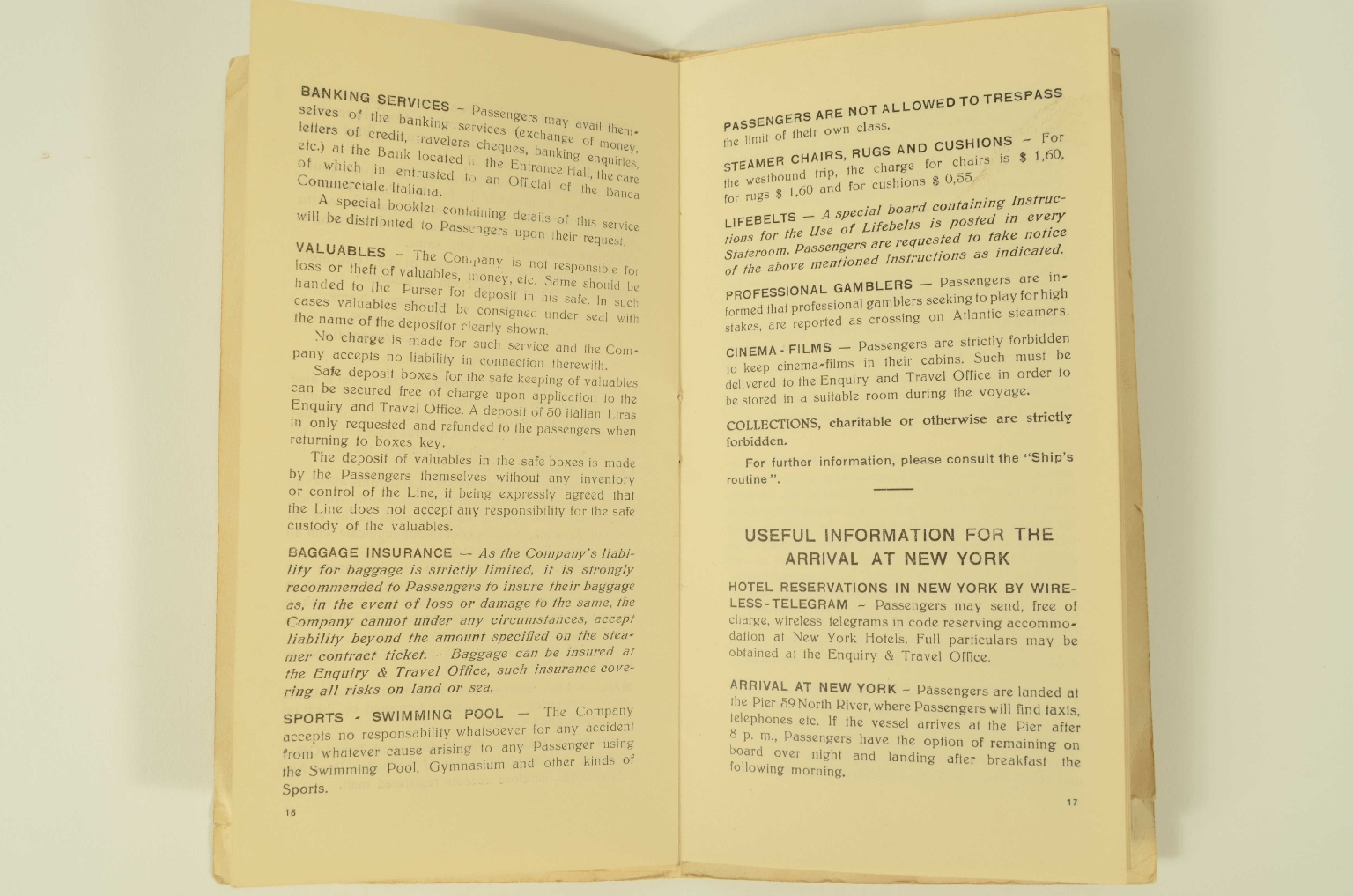 SS REX/R301-Passenger List