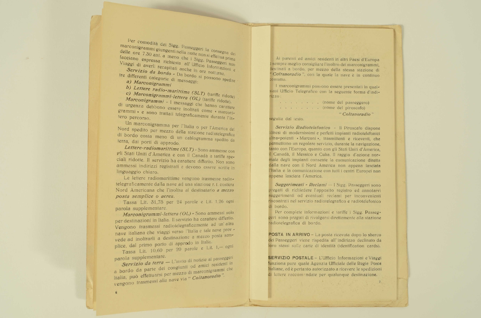 SS REX/R301-Passenger List