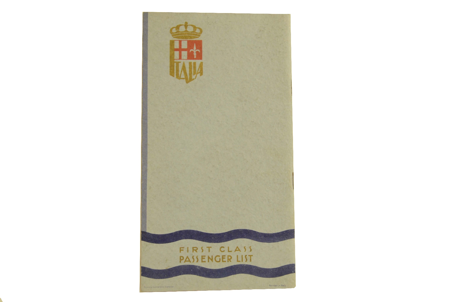 Transatlantico REX/R305-Lista Passeggeri