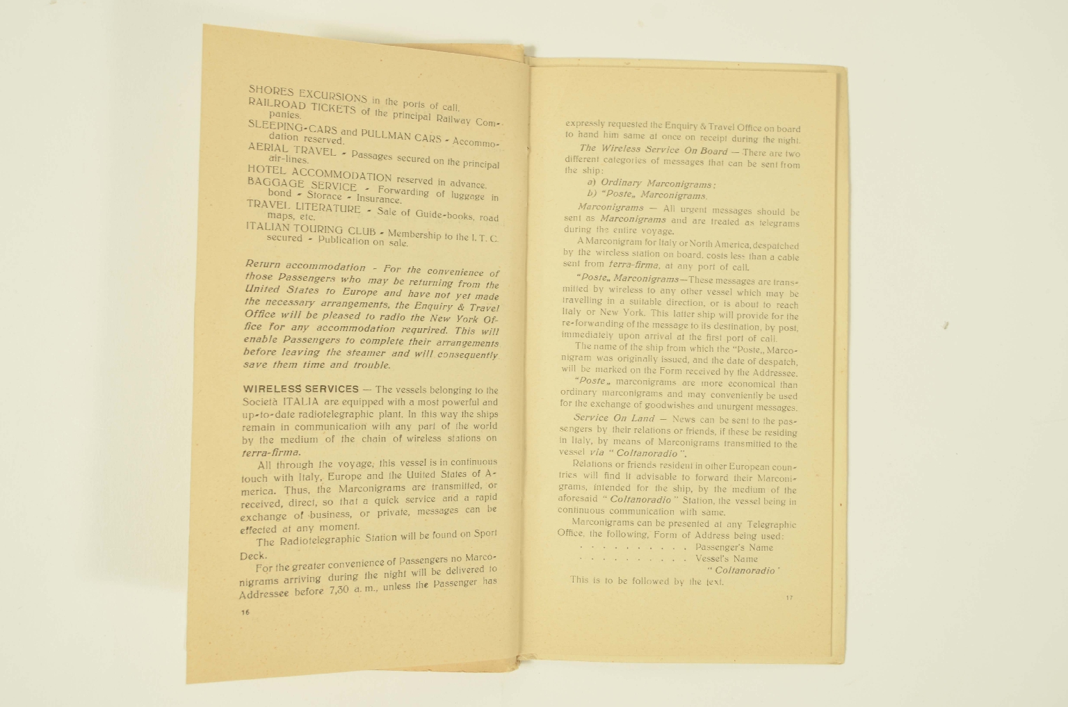 SS REX/R307-Passenger List