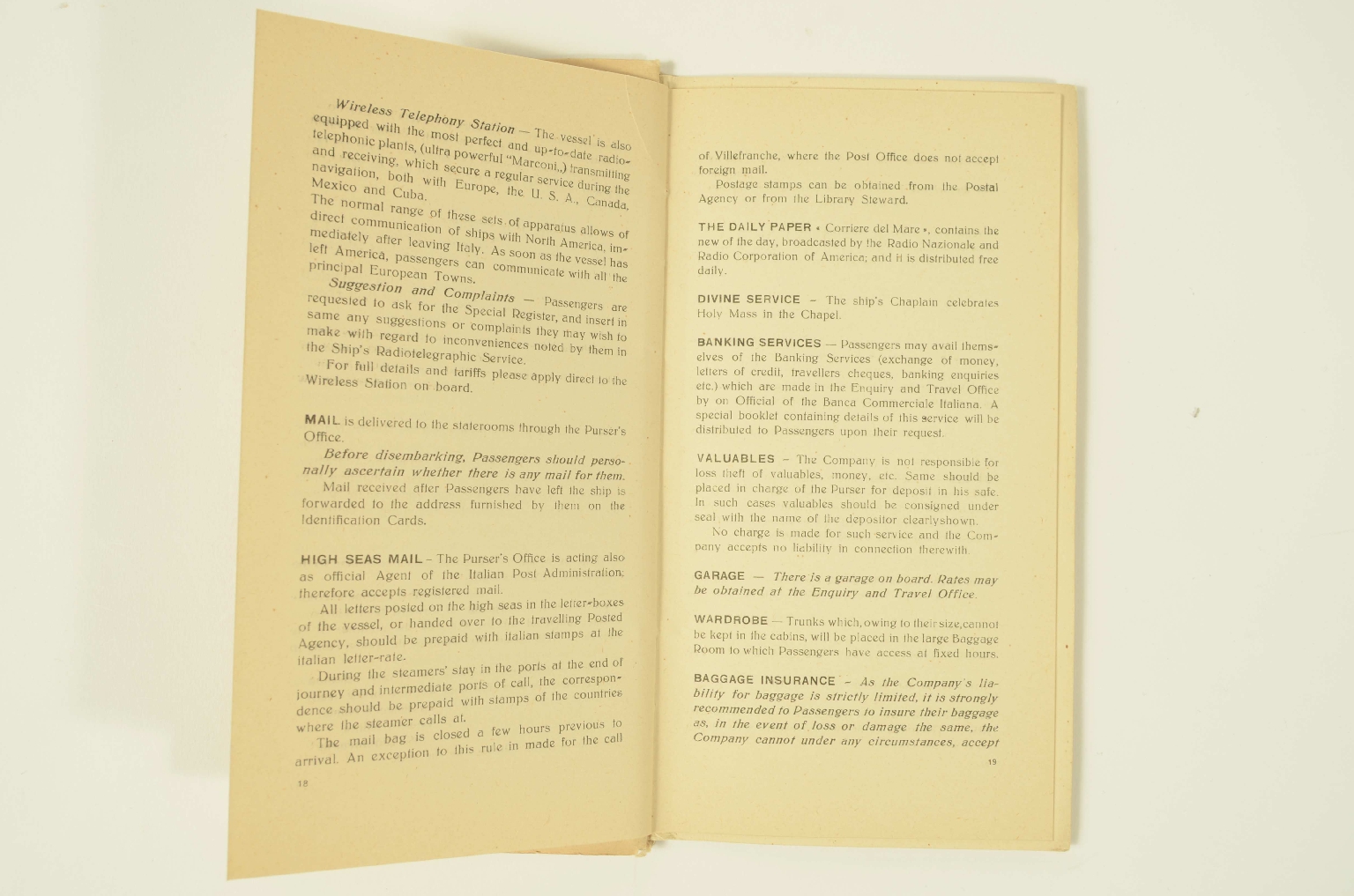 SS REX/R307-Passenger List