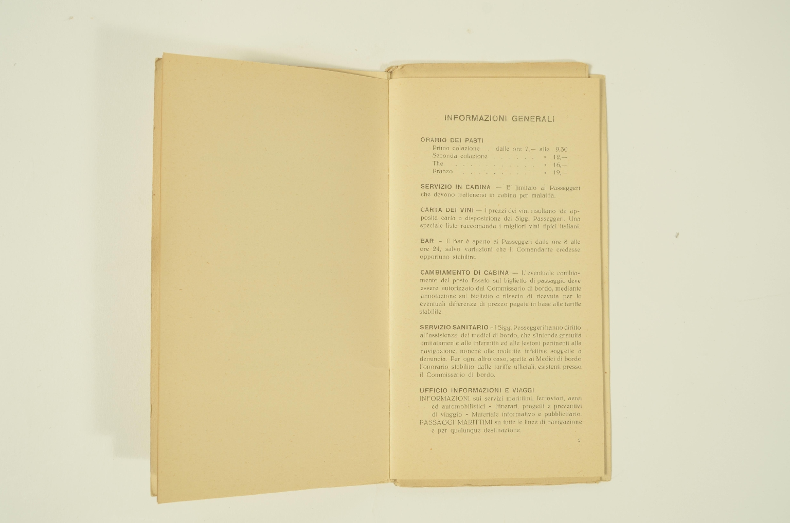 Transatlantico REX/R307-Lista Passeggeri