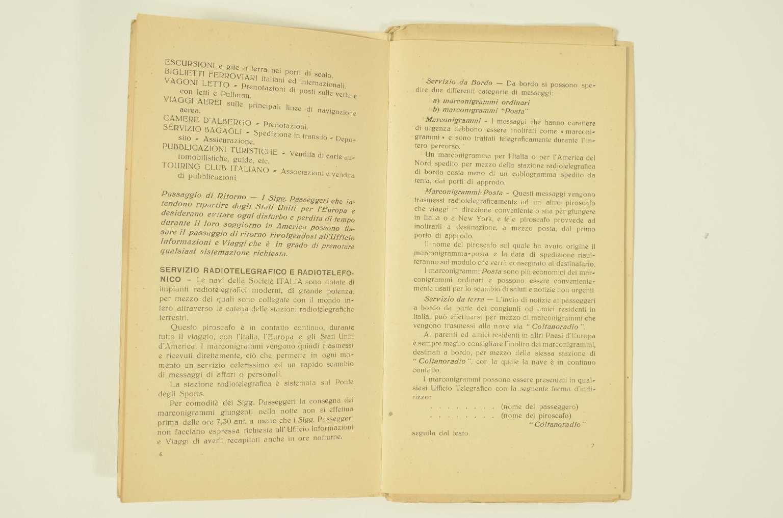 SS REX/R307-Passenger List