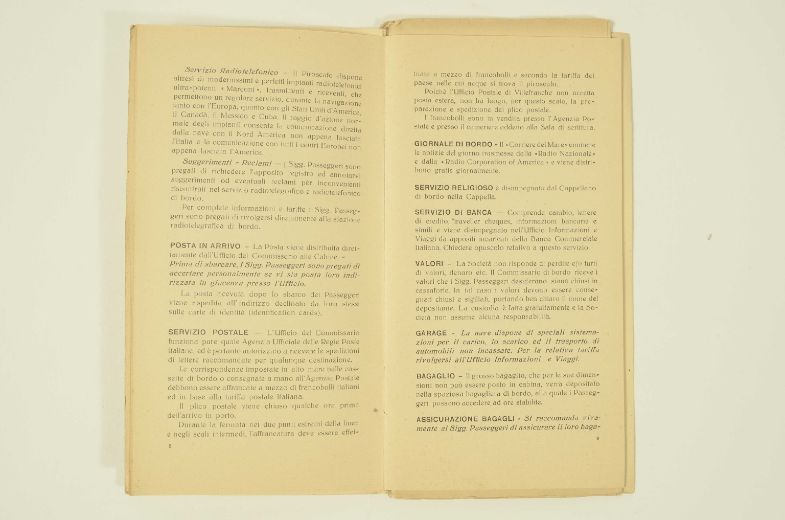 SS REX/R307-Passenger List