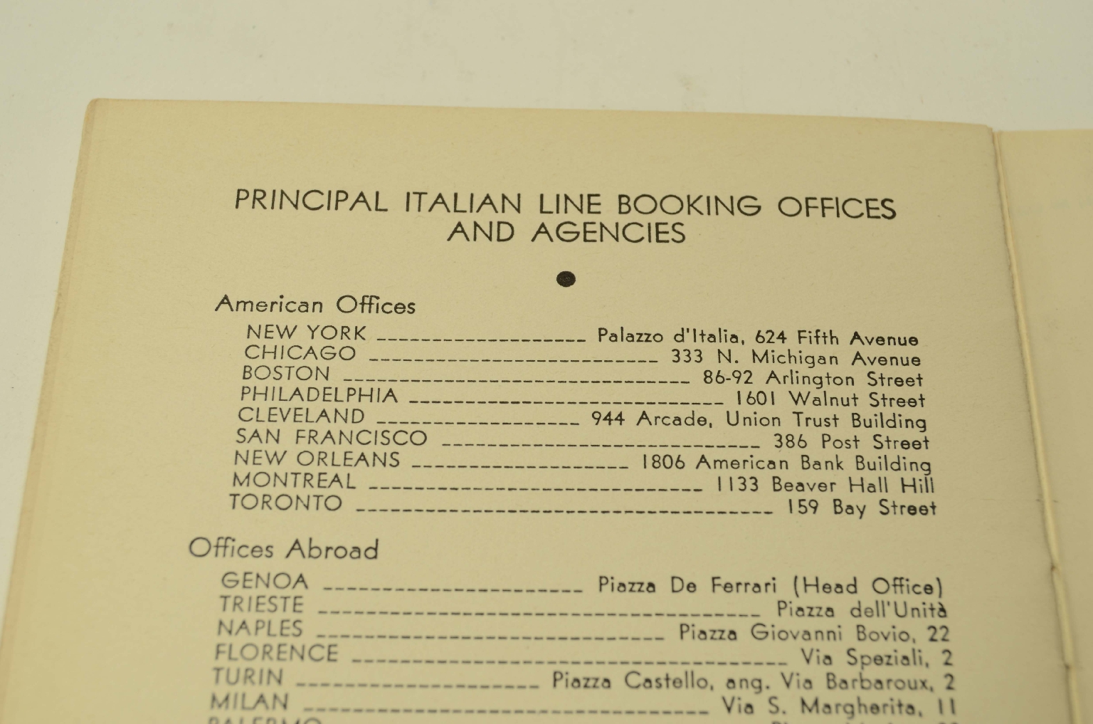 SS REX/R311-Passenger List